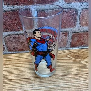 Superman Collector Series Super Hero Vintage Pepsi Cola 1975 DC Comics Glass